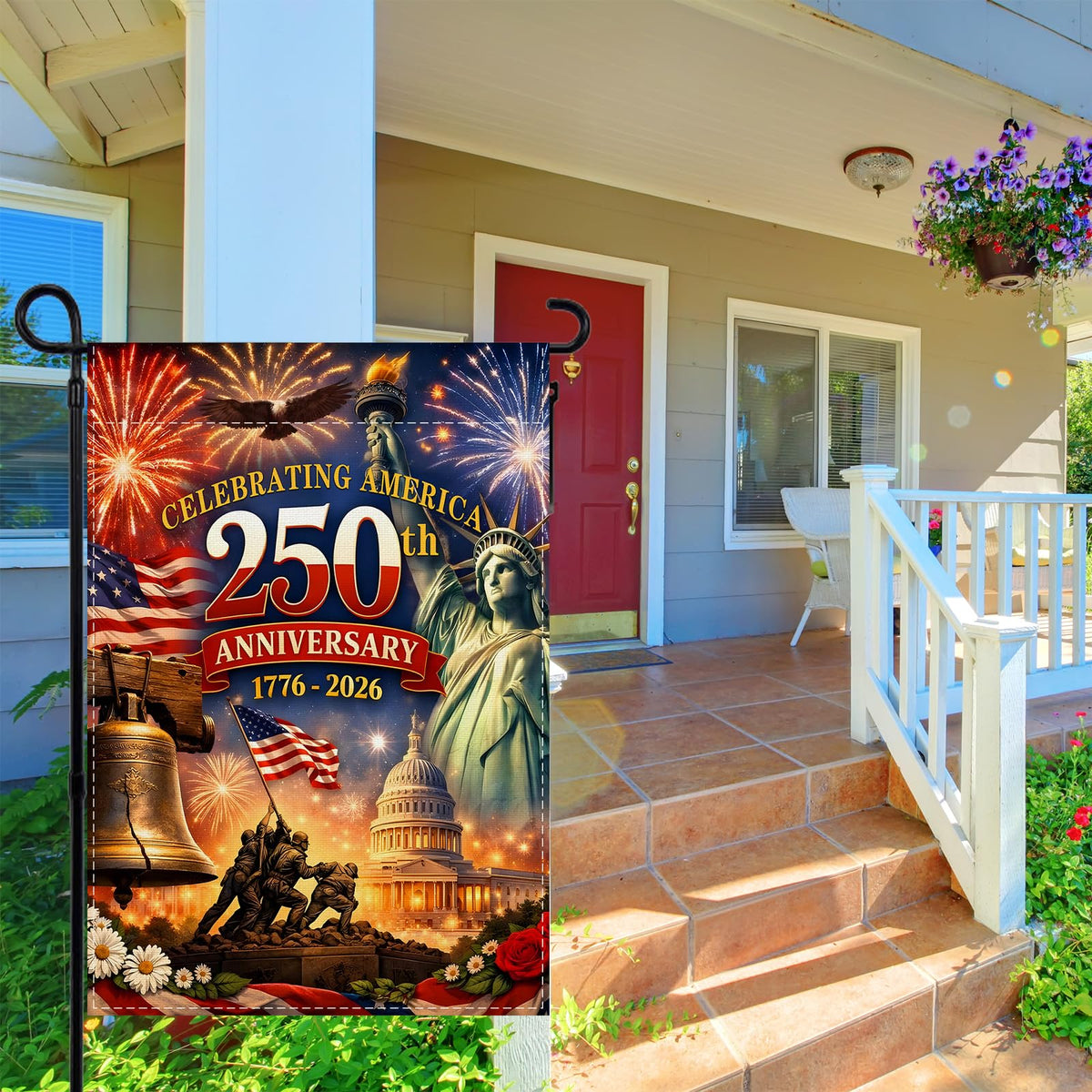 Rvsticty vibrant colors resist fading for durable outdoor display.