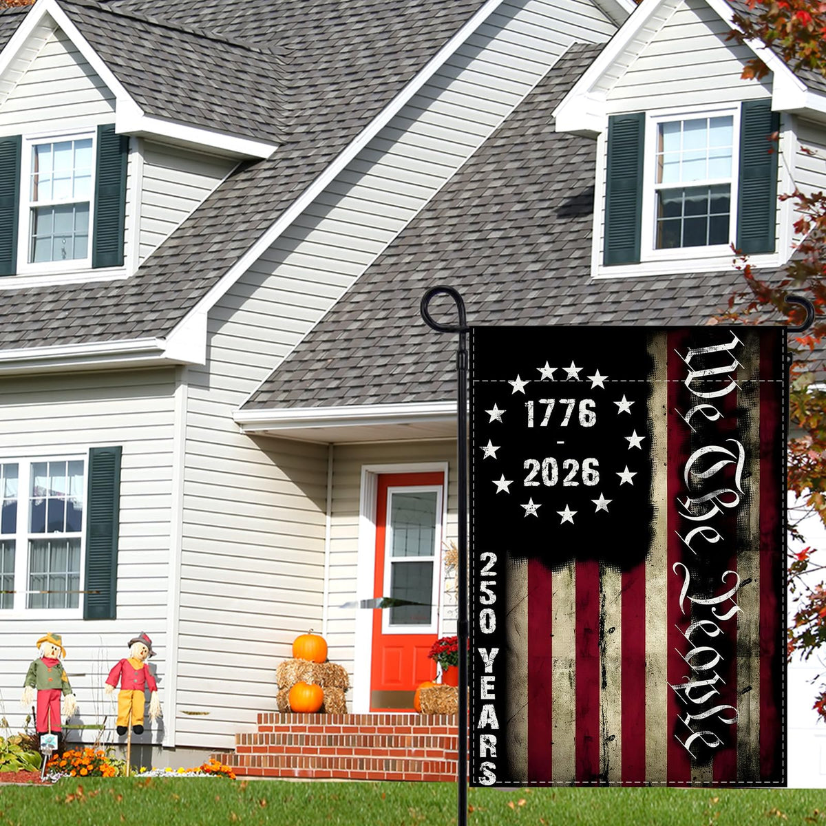 Rvsticty flag catches breeze for subtle movement