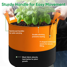 RVZHI grow bags drain naturally, reducing root drowning and supporting diverse crops.