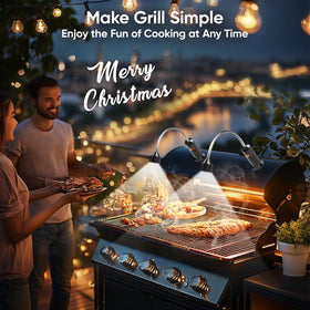 RVZHI 9 LED beads deliver bright even grilling light
