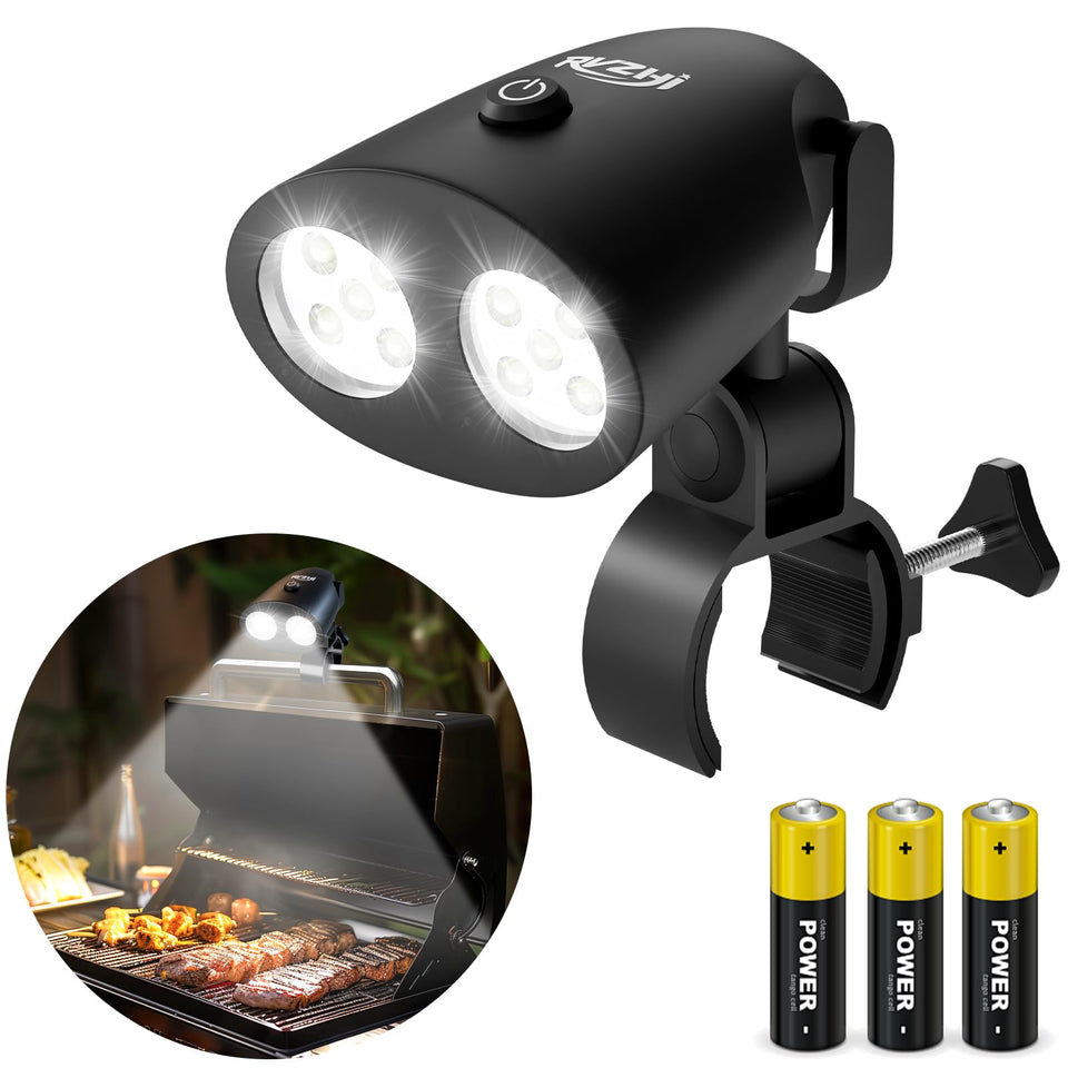 RVZHI Grill Light clamp-on on grill for precise illumination during nighttime barbecues
