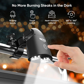 RVZHI heat-resistant body endures high temps up to 356°F for outdoor grilling.