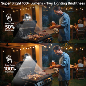 RVZHI Grill Light features a heat-resistant body for high-temperature grilling