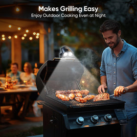 RVZHI Grill Light is compact and portable for camping and night prep