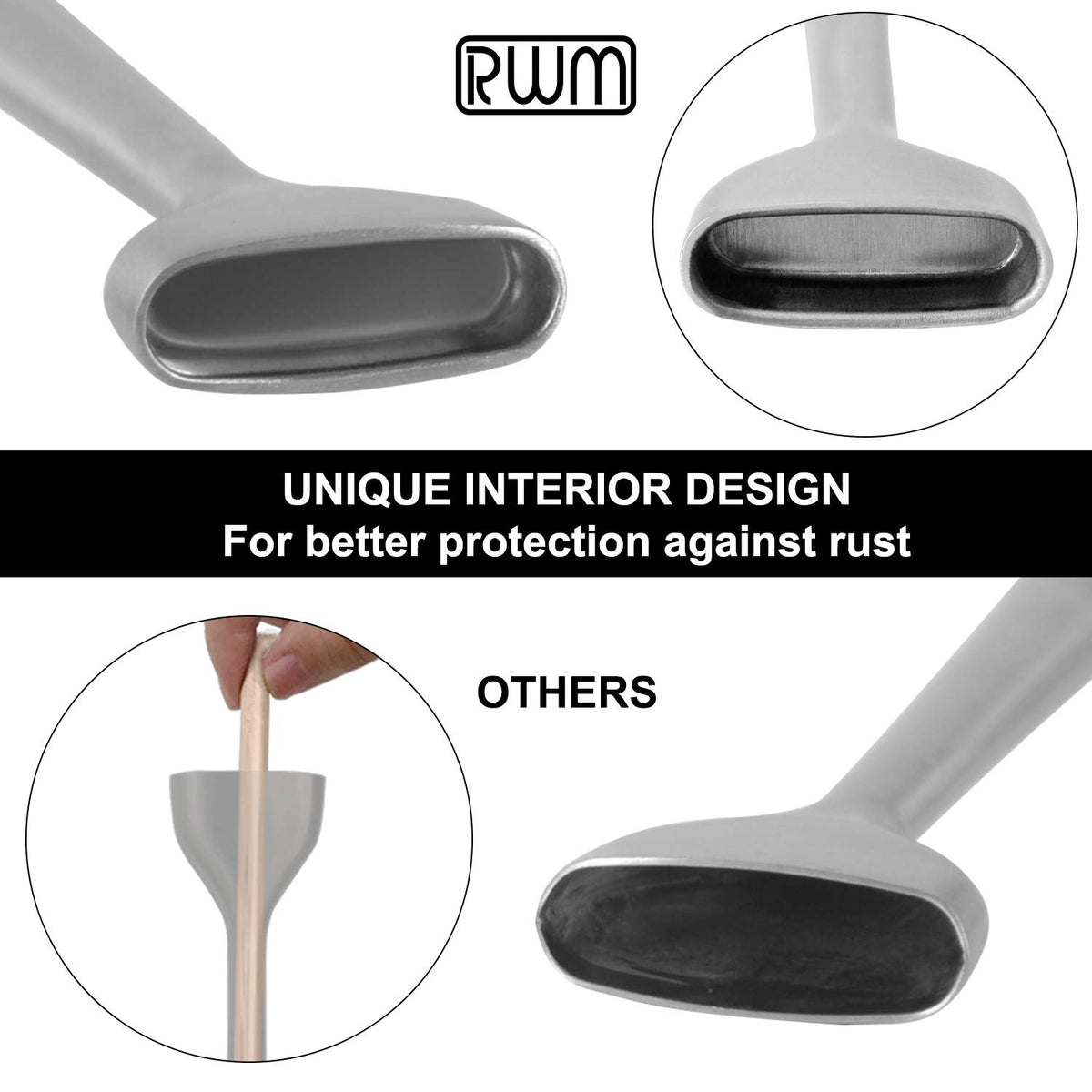 RWM basting brush suitable for grilling and baking to apply oils and sauces evenly.