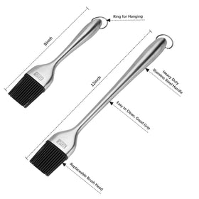 RWM basting brush hanging hook for convenient storage between uses.