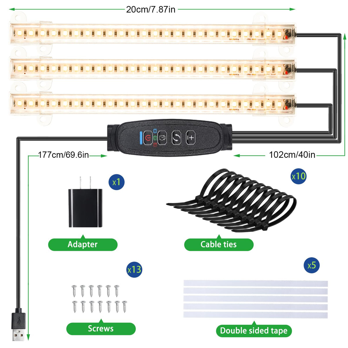 RWNTAO 112-inch power cord for flexible placement at home
