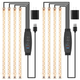 RWNTAO 13-inch grow light strip four-head panel boosting indoor plant growth