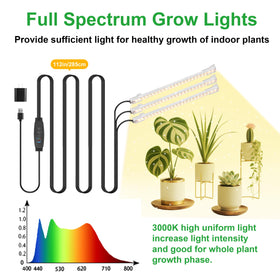 RWNTAO full spectrum 72-LED light with 380-800nm for thriving greens