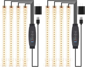 RWNTAO 8.6-inch LED light strip front view boosts indoor plant growth