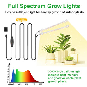 RWNTAO aluminum body grow light with mounting options for easy setup.