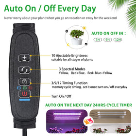 RWNTAO four-strip growing lamp installation options demonstrate flexible mounting.