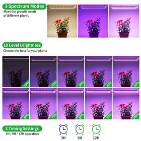 RWNTAO grow light dials and control panel