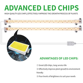 RWNTAO Grow Light Two Heads—suitable for flowers, vegetables, fruits, and succulents.
