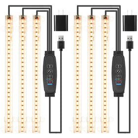 RWNTAO LED grow light strip setup on a plant shelf for easy installation