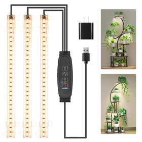 RWNTAO LED grow light strips illuminate indoor plants efficiently