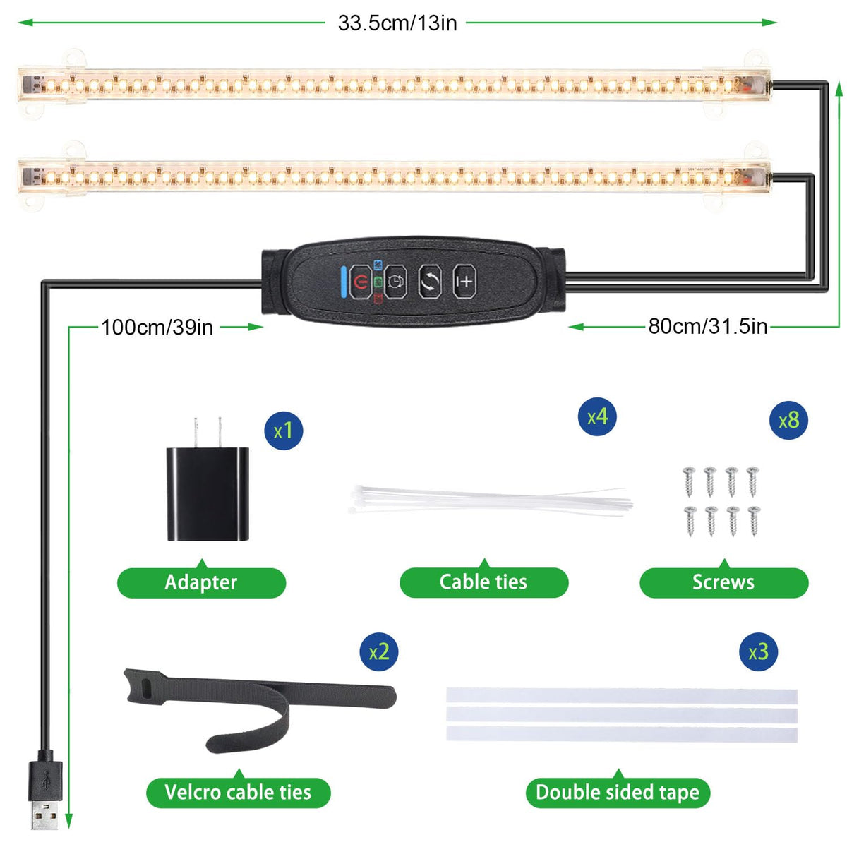 RWNTAO power cord length supports flexible placement across rooms.