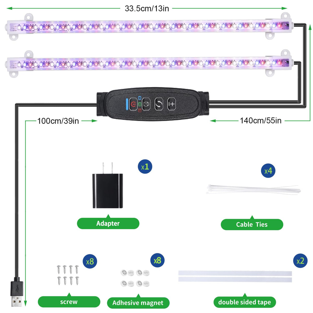 RWNTAO wide spectrum light for flowers herbs and greens