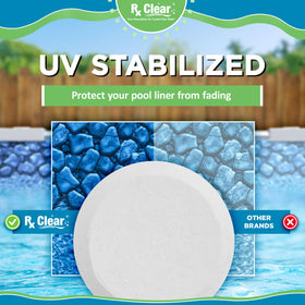 Rx Clear small-pool use demonstrates spa maintenance and balanced water care.