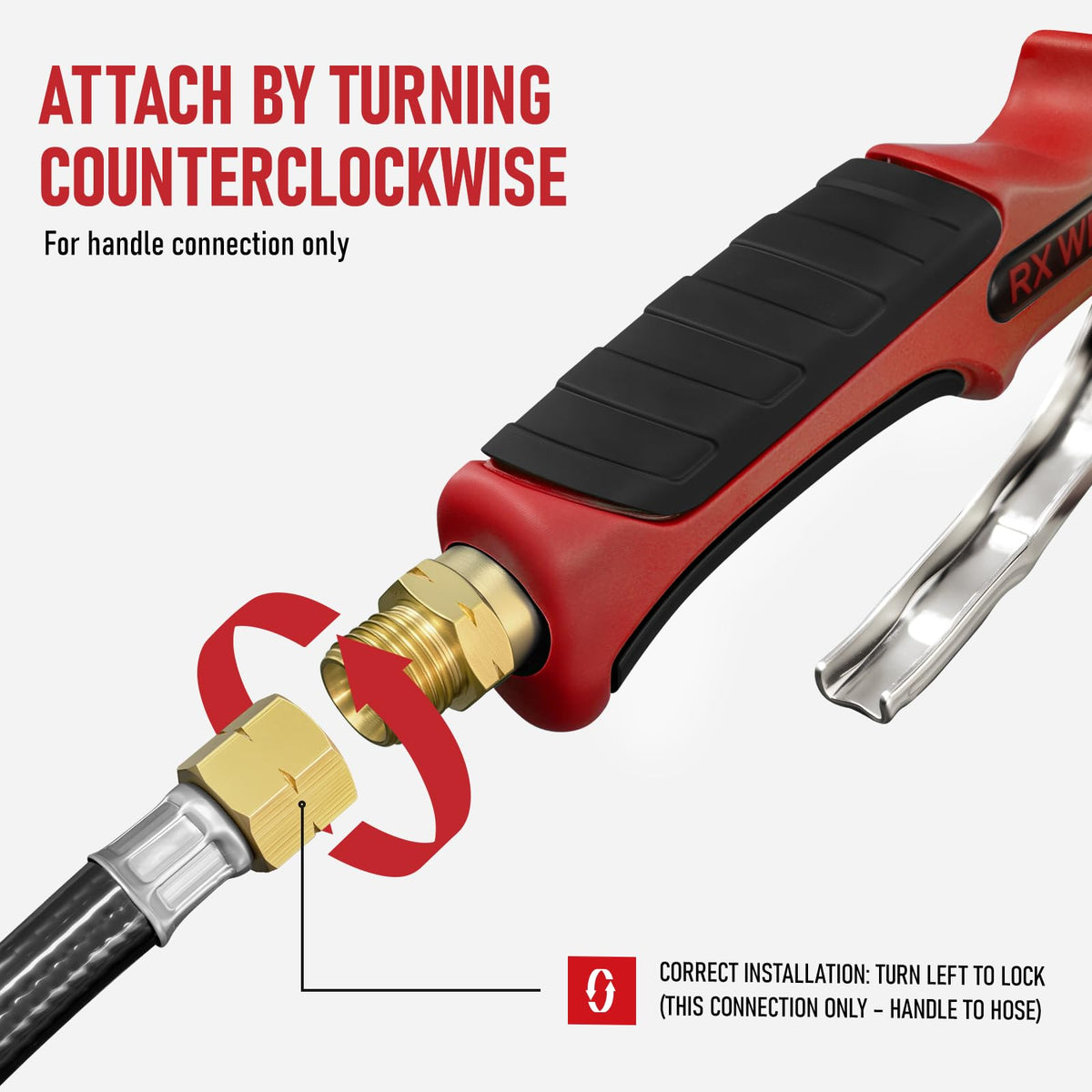 RX WELD torch-head-removable allows precise work in tight spaces.