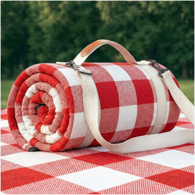 RYCHIC extra-large picnic blanket in park setting for family picnics