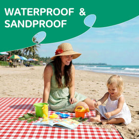 RYCHIC foldable picnic blanket, lightweight and easy to carry for quick trips.