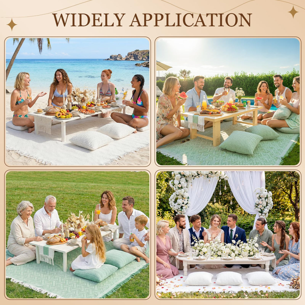 RYCHIC gift-worthy outdoor blanket set for outdoor lovers