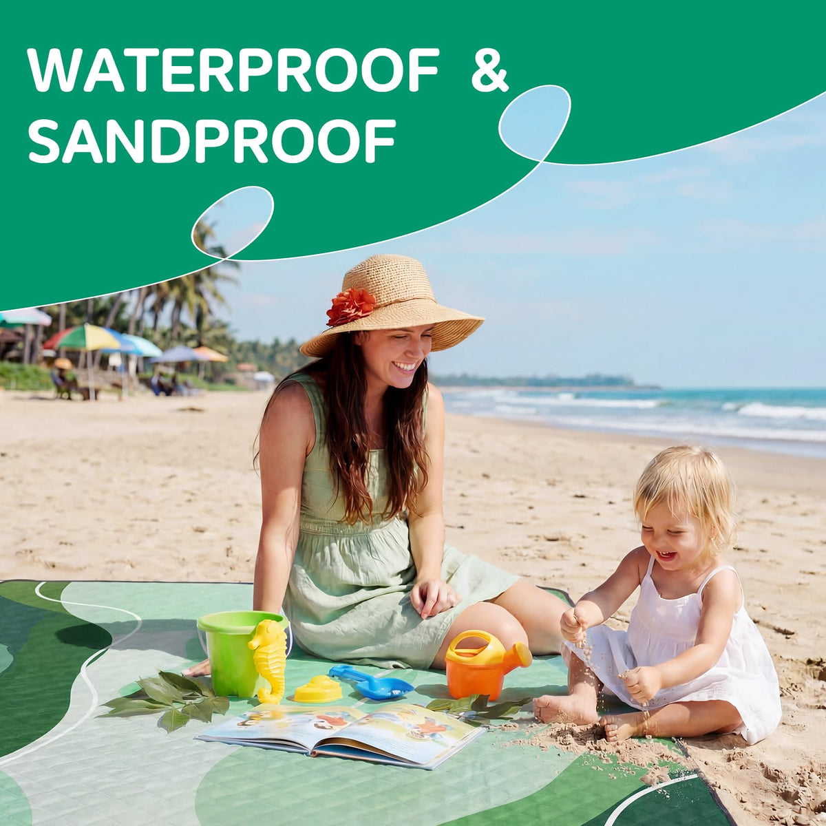 RYCHIC large picnic mat offers extra comfort on grass surfaces.