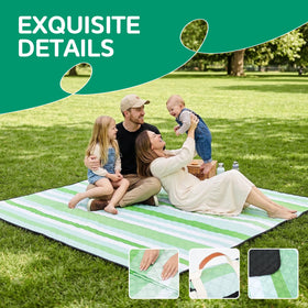 RYCHIC pink picnic blanket sized for 4-8 adults during gatherings