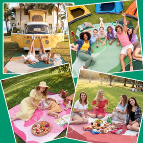 RYCHIC waterproof ground cover suitable for park picnics and concerts.