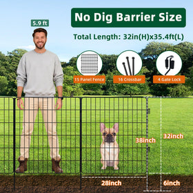 RYDIZA decorative garden border fence offers versatile boundary options and easy reconfiguration.