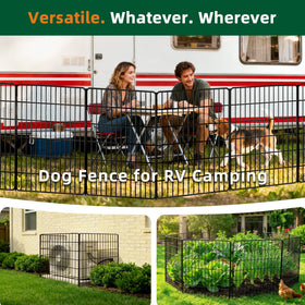 RYDIZA package contents include panels, stakes, gate lock, manual.