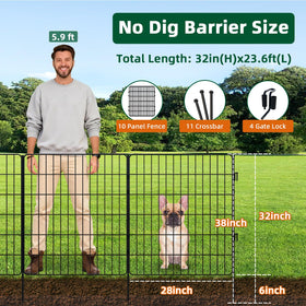 RYDIZA portable dog fence suitable for camping or travel.