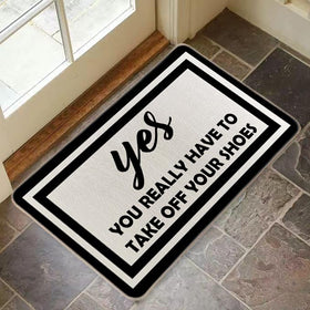 RYKEEN Easy-clean mat gray cleans fast with hose or vacuum.
