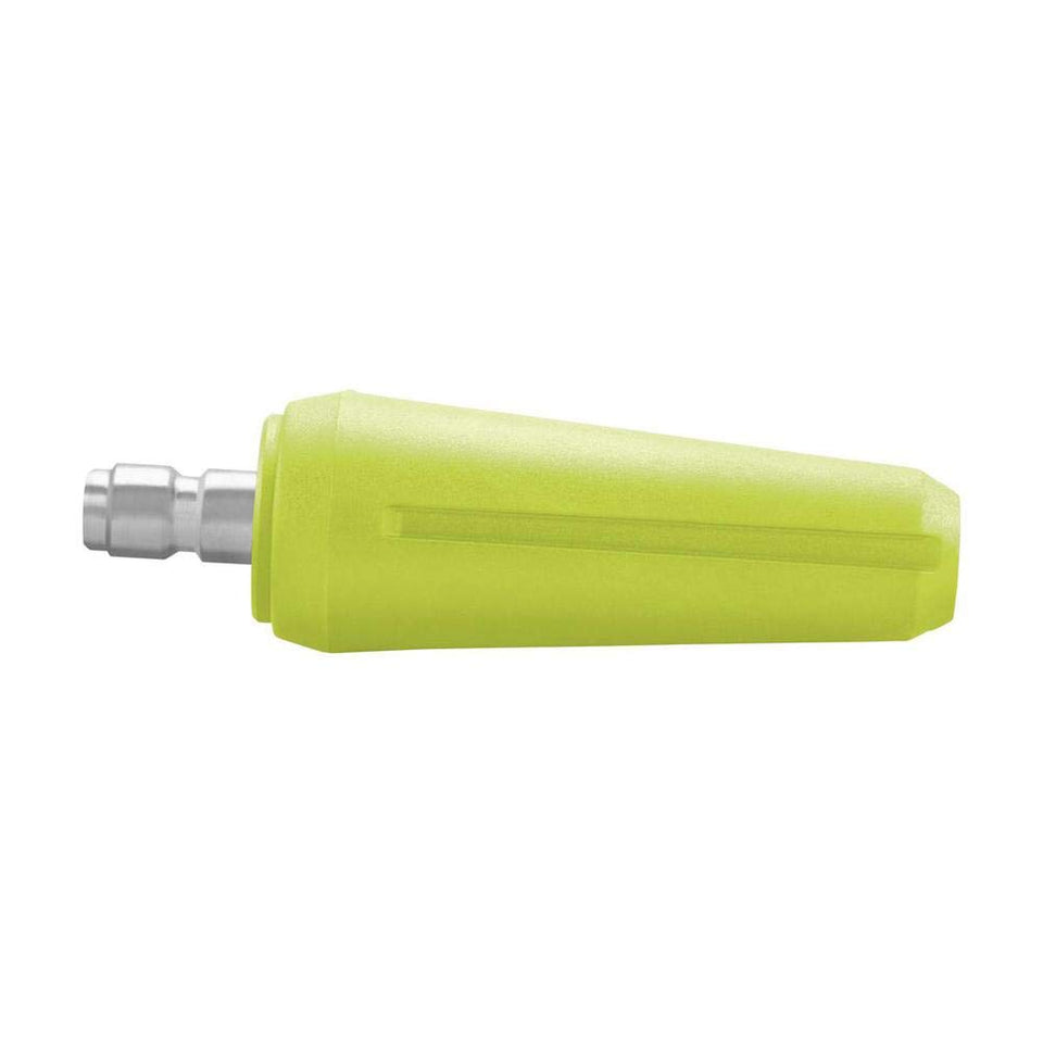 RYOBI 3,300 PSI turbo nozzle side view highlights compact design for easy handling.
