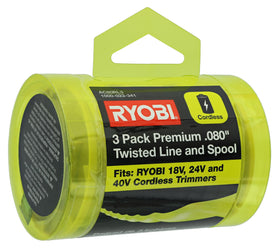 AC80RL3 0.080 inch twisted line feeding through trimmer head for cleaner cuts