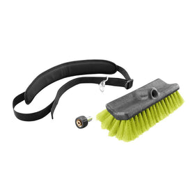 RYOBI extended reach helps clean walls and siding with a pressure washer.
