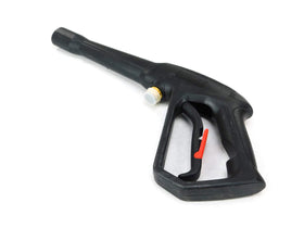 Ryobi front trigger handle close-up highlighting durable OEM construction.