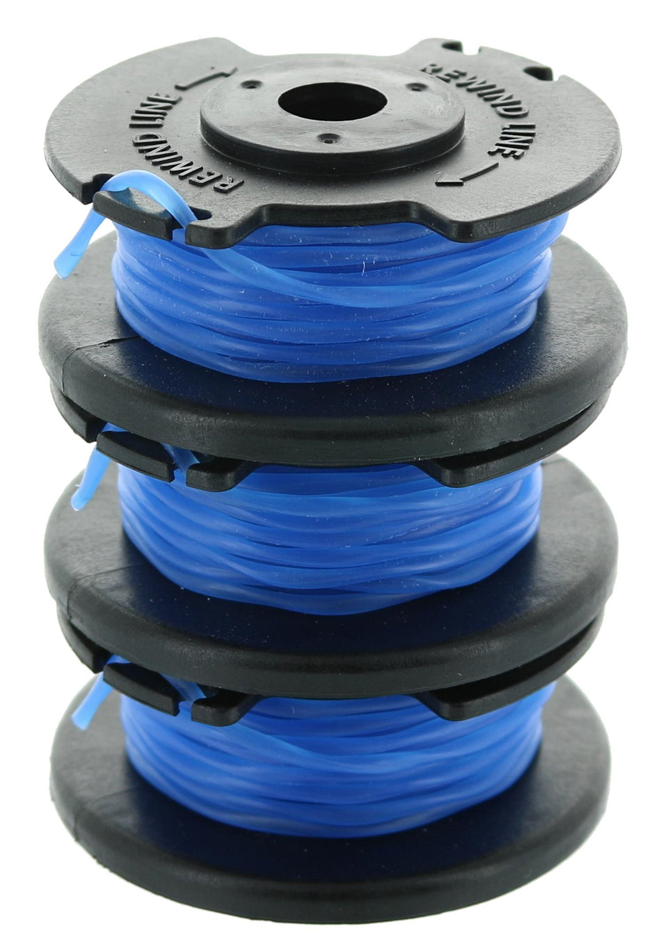 Ryobi One+ AC14RL3A OEM 0.065 line spool closeup for precise trimming.