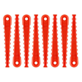RYOBI Reel Easy blades pack in box demonstrates quick replacement for faster mower upkeep.