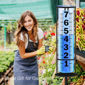 RYOEIKT Rain Gauge Accurate Rainfall Measurement supports better garden planning