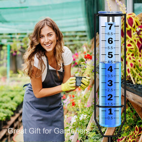 RYOEIKT rain gauge suits garden, yard, patio, and farm settings.