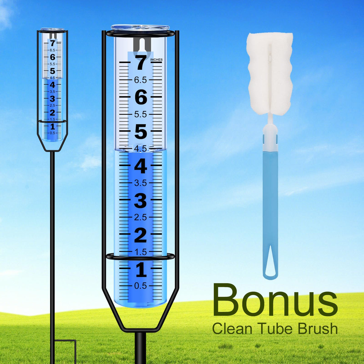 RYOEIKT removable tube makes emptying simple after rainfall.