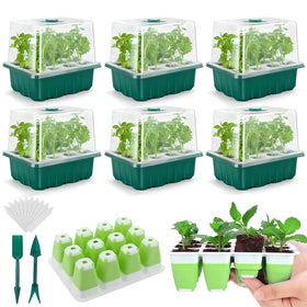 Rysacam seed starter tray with 72 cells for organized indoor germination
