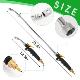 Ryscam sprayer wand with two hose clamps for secure installation