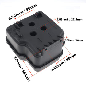 RYTIME fuel tank installed on mower, easy replacement for compatible engines.