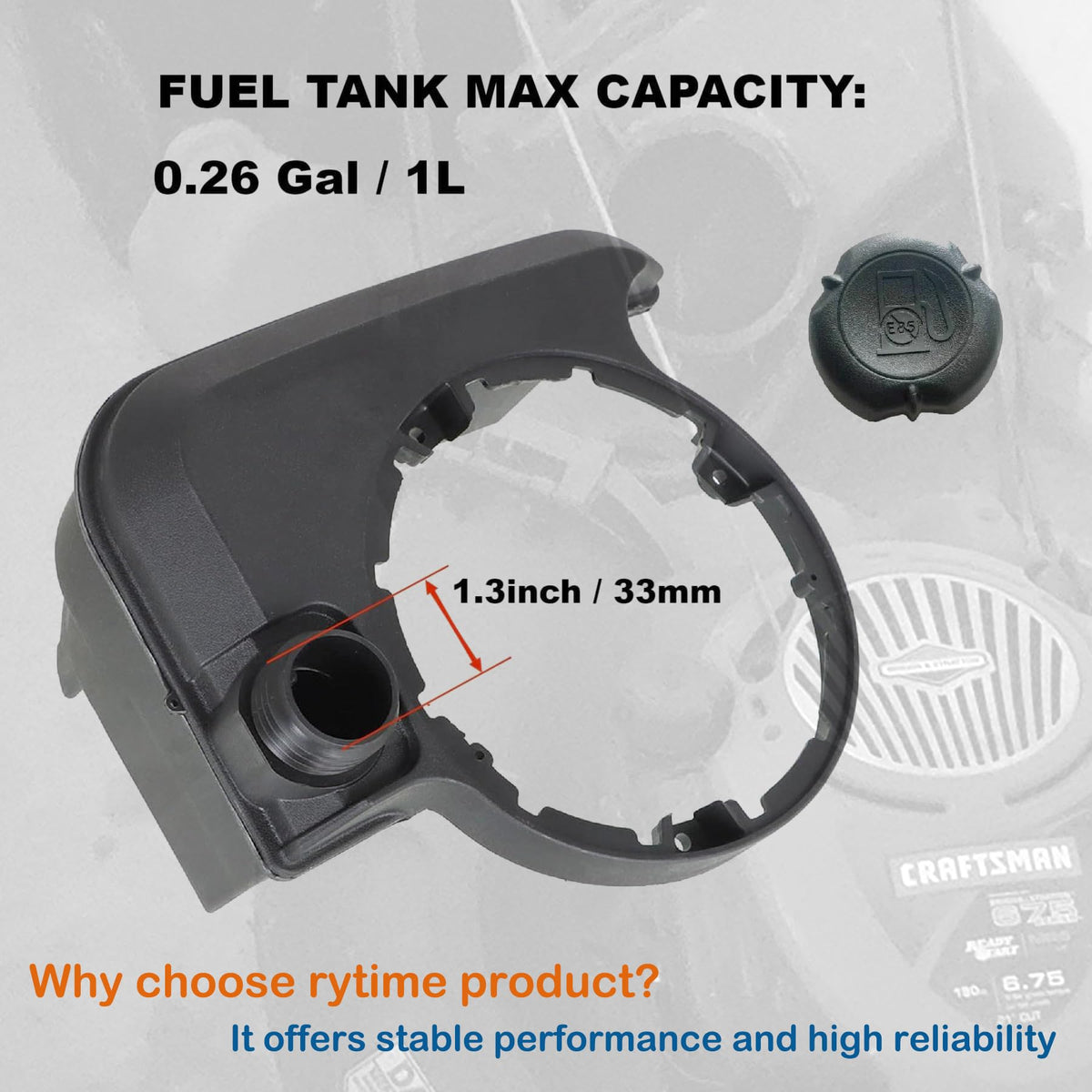 Multi-brand compatibility with John Deere, Troy-Bilt, Toro, and Craftsman.
