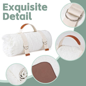 RYCHIC 2-in-1 blanket fits luggage and backpacks on trips