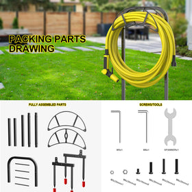 S SUCHEK hose holder package includes all accessories for easy installation