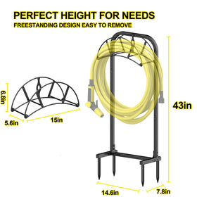 S SUCHEK garden hose holder made of powder-coated steel resists rust